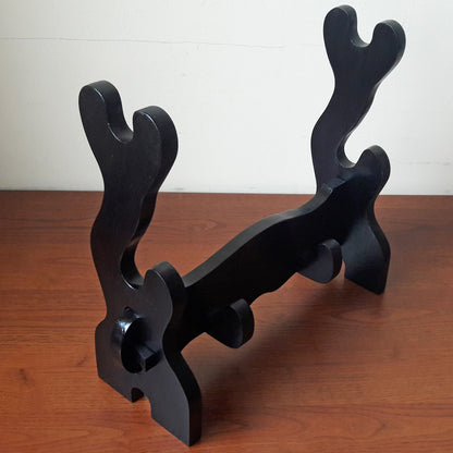 Exclusive Black Stand Holder for bokken katana jo with a place for tanto (Ash)